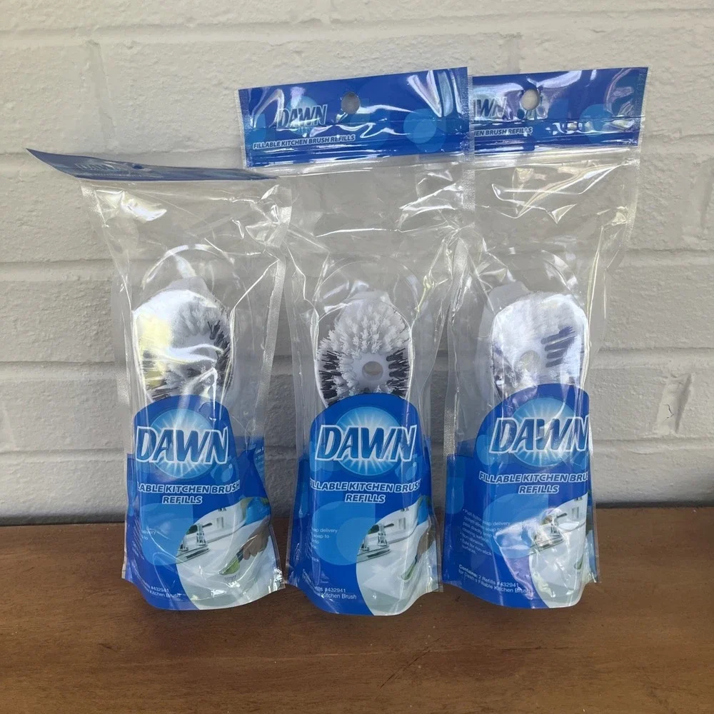 Dawn Dishwashing Fillable Kitchen Brush Refills‎ - 2 Ct Each - 6 Total